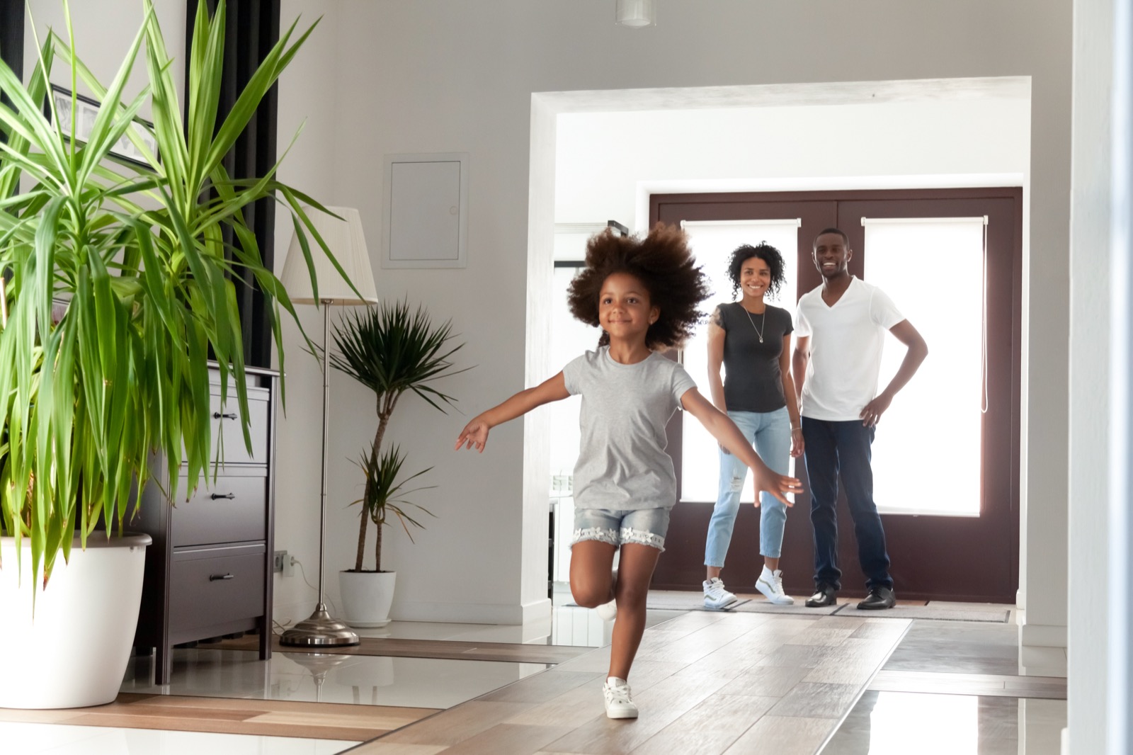 A family enjoying a comfortable, well-conditioned home