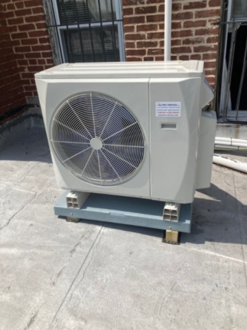Carrier three zone / 24 SEER Mini-Split heat pump and air-conditioning system installation in Washington D.C.